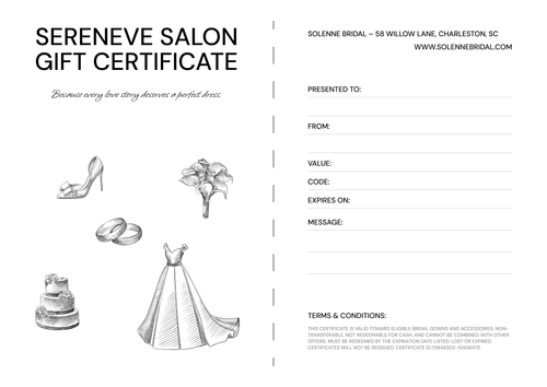 Dreamy White Gift Certificate Template – Landscape Dreamy White Gift Certificate Template – Landscape