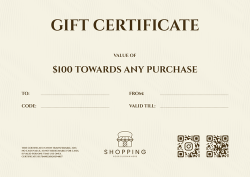 Basic White Gift Certificate Template – Landscape Basic White Gift Certificate Template – Landscape