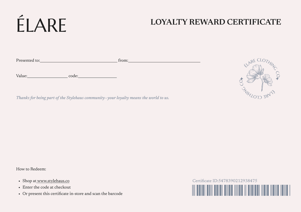 Aesthetic White Gift Certificate Template – Landscape Aesthetic White Gift Certificate Template – Landscape