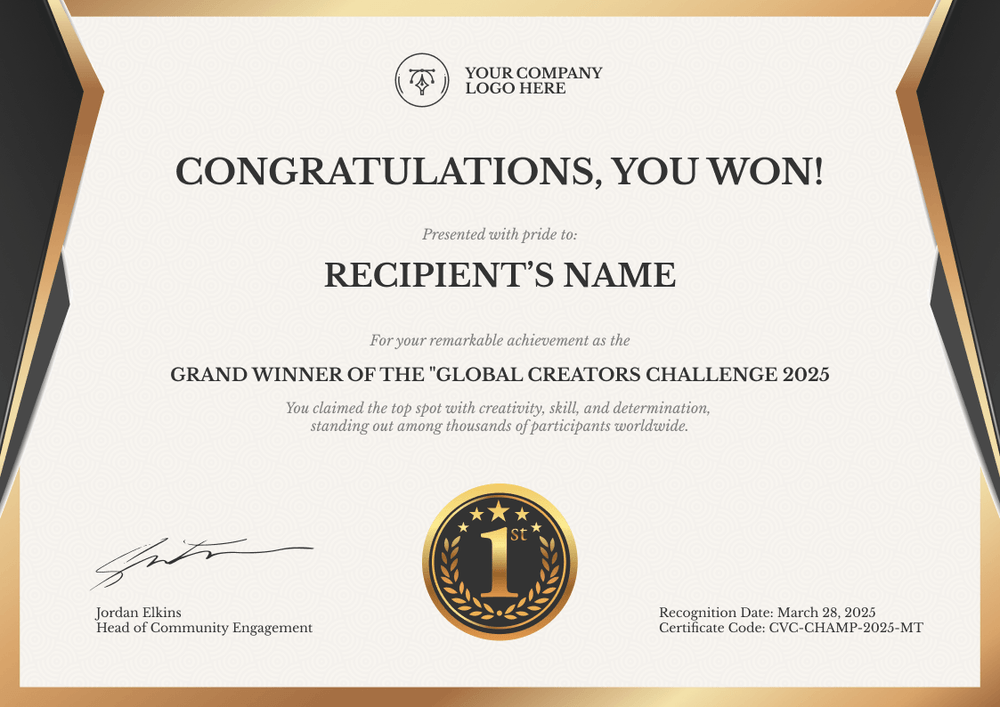 Free Professional Certificate of Congratulations Template – Landscape Free Professional Certificate of Congratulations Template – Landscape