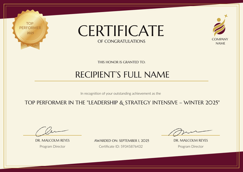 Free Printable Congratulations Certificate Template – Landscape Free Printable Congratulations Certificate Template – Landscape