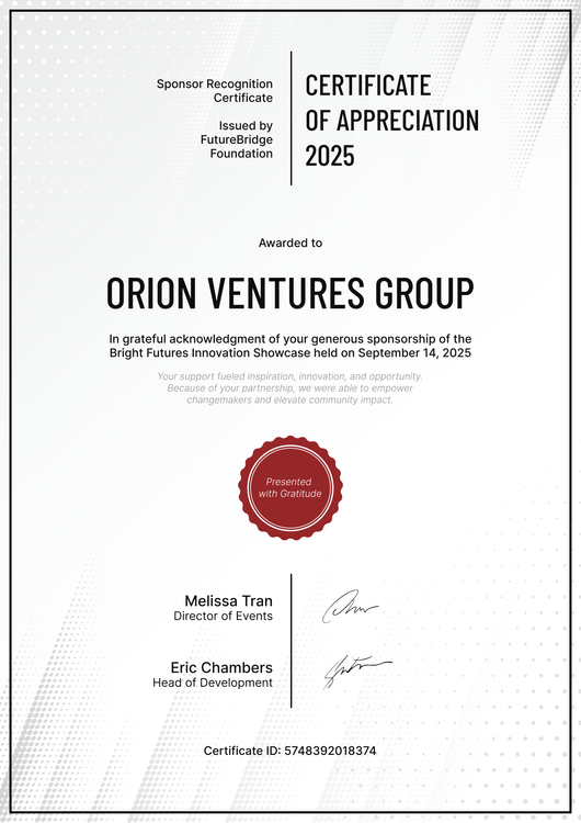 Free Calm Sponsor Certificate Template – Portrait Free Calm Sponsor Certificate Template – Portrait