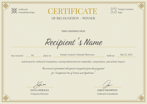 Winner Certificate Template – Landscape Winner Certificate Template – Landscape