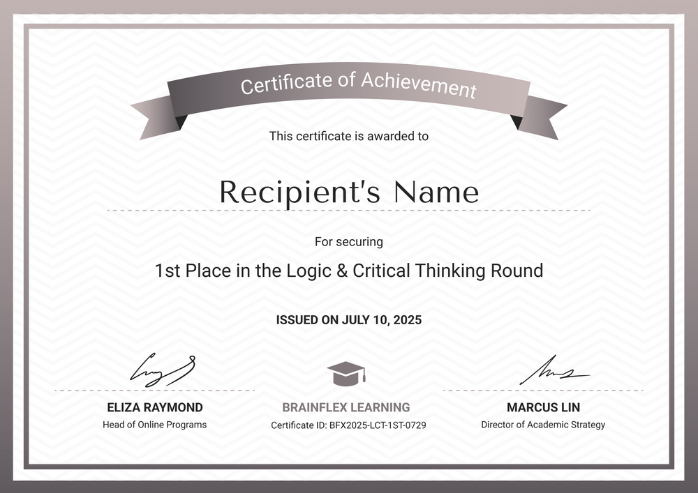 Winner Certificate Template – Landscape Winner Certificate Template – Landscape