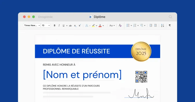 Comment créer un diplôme sur Word ? (Mise à jour 2025) cover image Comment créer un diplôme sur Word ? (Mise à jour 2025) cover image