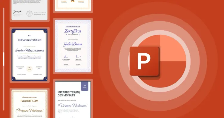 Wie erstellt man ein Zertifikat in PowerPoint – Tutorial cover image Wie erstellt man ein Zertifikat in PowerPoint – Tutorial cover image