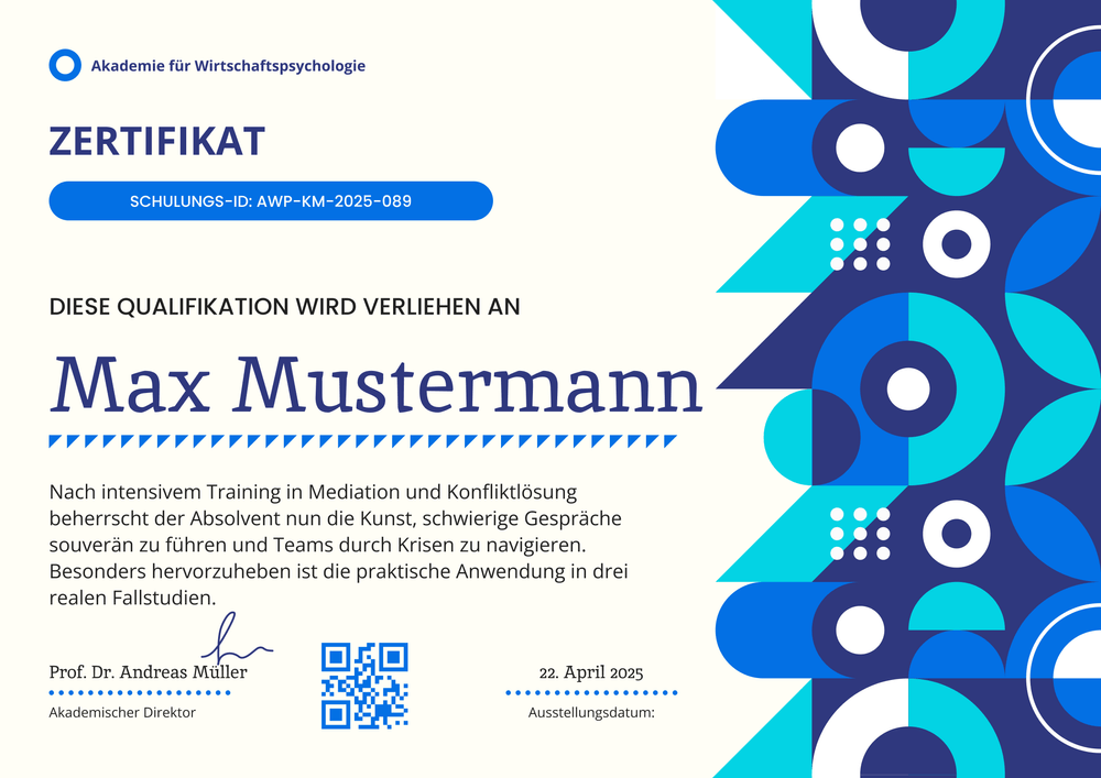 Schulungszertifikat Vorlage – Querformat Schulungszertifikat Vorlage – Querformat