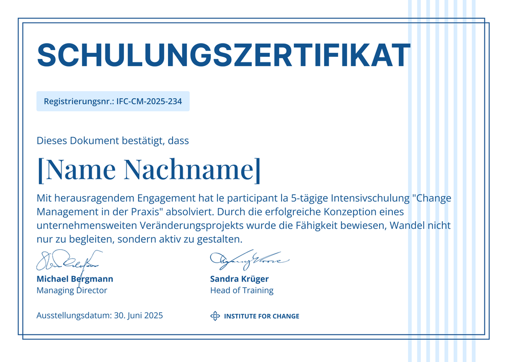 Minimalistische Schulungszertifikat Vorlage – Querformat Minimalistische Schulungszertifikat Vorlage – Querformat
