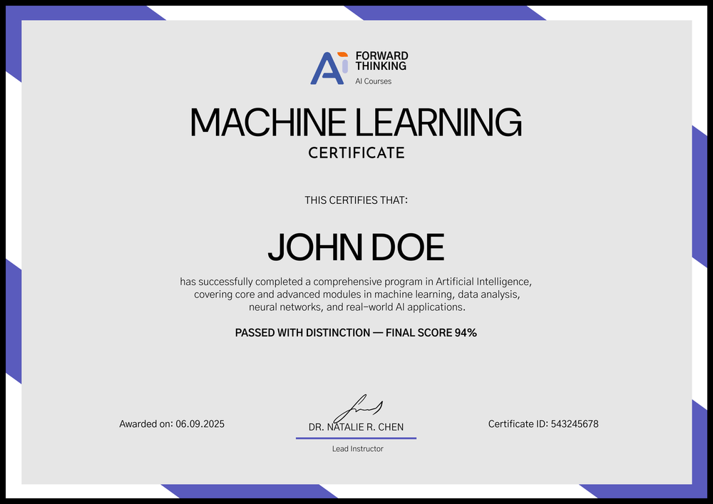 Free Simple Framed AI Certificate Template – Landscape Free Simple Framed AI Certificate Template – Landscape