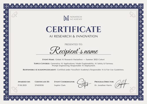 Free Professional AI Certificate Template – Landscape Free Professional AI Certificate Template – Landscape