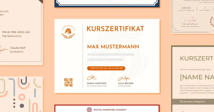 15 Kurszertifikat Vorlagen kostenlos zum Bearbeiten 2025 cover image 15 Kurszertifikat Vorlagen kostenlos zum Bearbeiten 2025 cover image