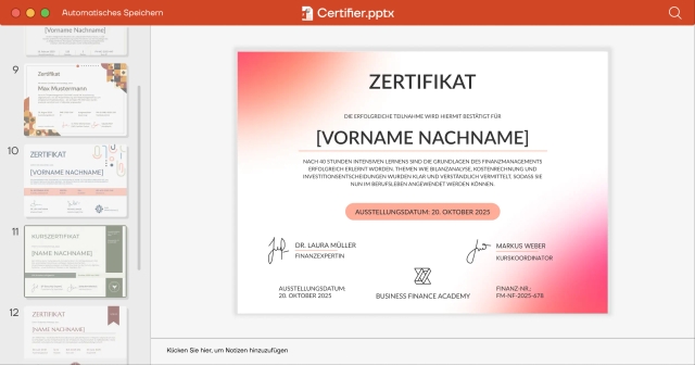15 kostenlose PowerPoint Zertifikat Vorlagen 2025