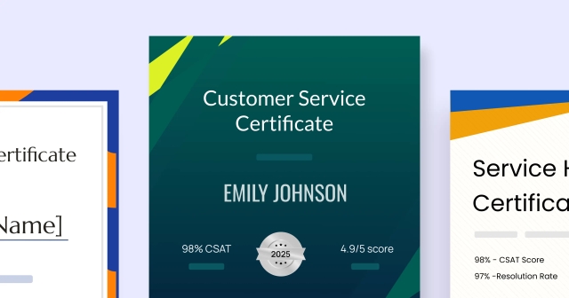 15 Customer Service Certificate Templates
