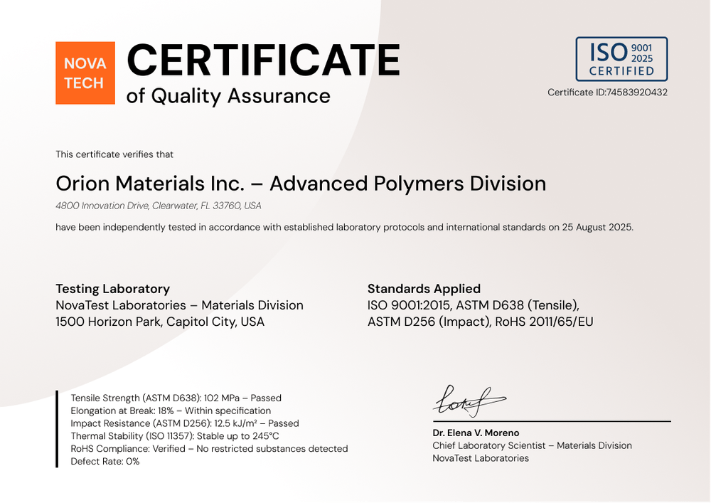 Certificate of Quality Template – Landscape Certificate of Quality Template – Landscape