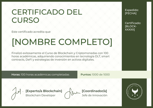 Modelo de certificado de curso inspirador – Horizontal Modelo de certificado de curso inspirador – Horizontal