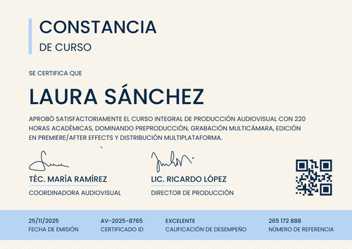 Modelo de certificado de curso moderno y refinado – Horizontal Modelo de certificado de curso moderno y refinado – Horizontal