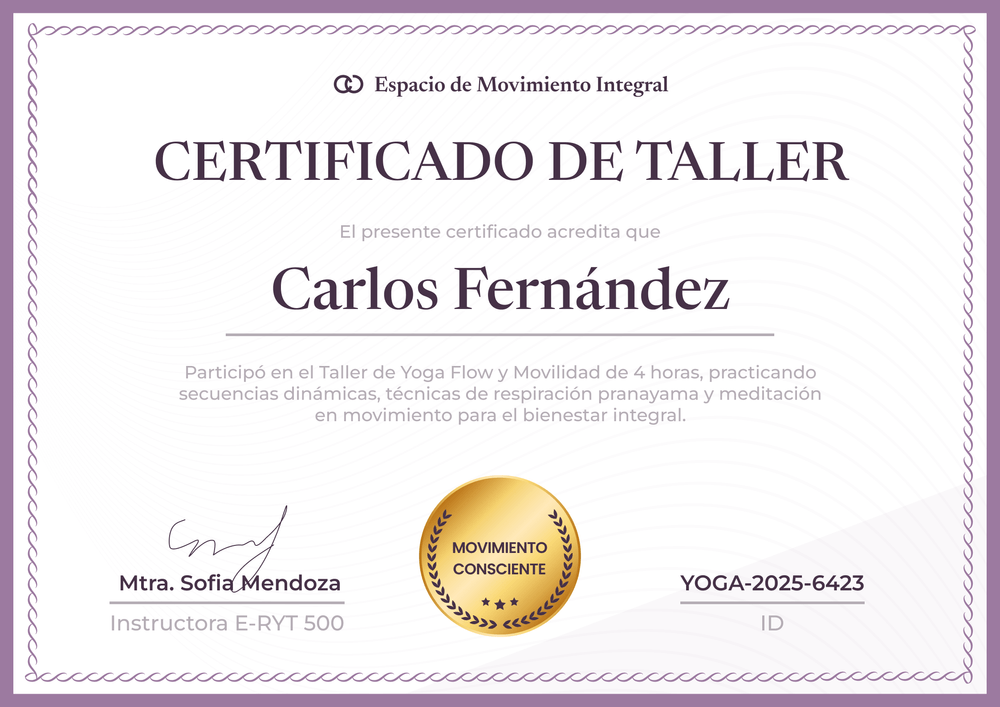 Edita modelo de certificado de taller personalizado y profesional Word - Horizontal Edita modelo de certificado de taller personalizado y profesional Word - Horizontal