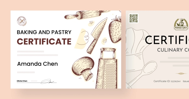 15 Editable Culinary Certificate Templates for Chefs and Schools