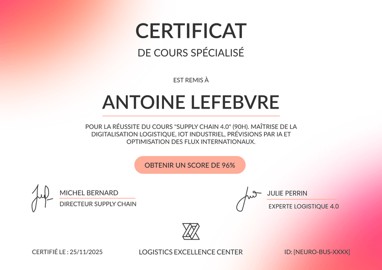 Modèle certificat de cours plaisant et moderne Modèle certificat de cours plaisant et moderne