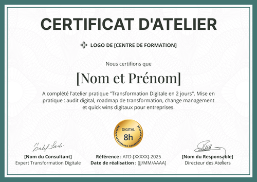 Certificat atelier flexible – Paysage Certificat atelier flexible – Paysage