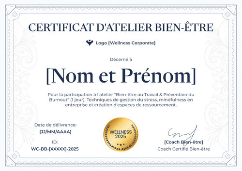 Certificat atelier élégant et professionnel – Paysage Certificat atelier élégant et professionnel – Paysage