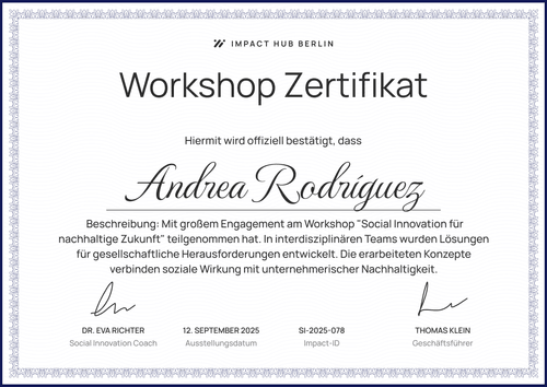 Gratis Social Innovation Zertifikat Workshop Vorlage - Landscape Gratis Social Innovation Zertifikat Workshop Vorlage - Landscape