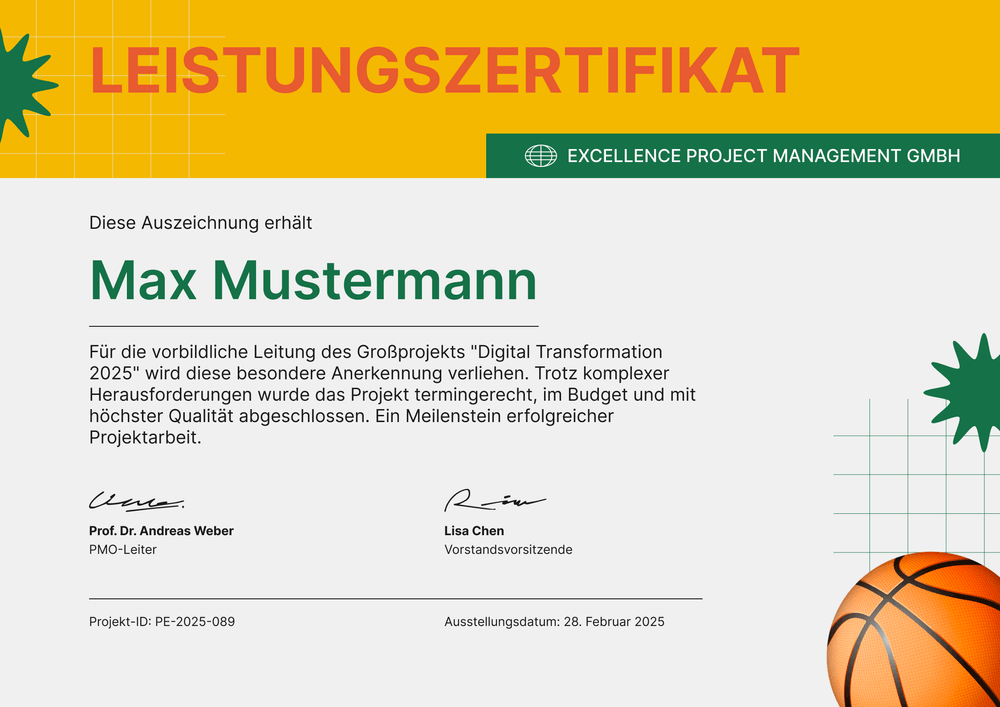 Sportliche Leistungszertifikat Vorlage – Querformat Sportliche Leistungszertifikat Vorlage – Querformat