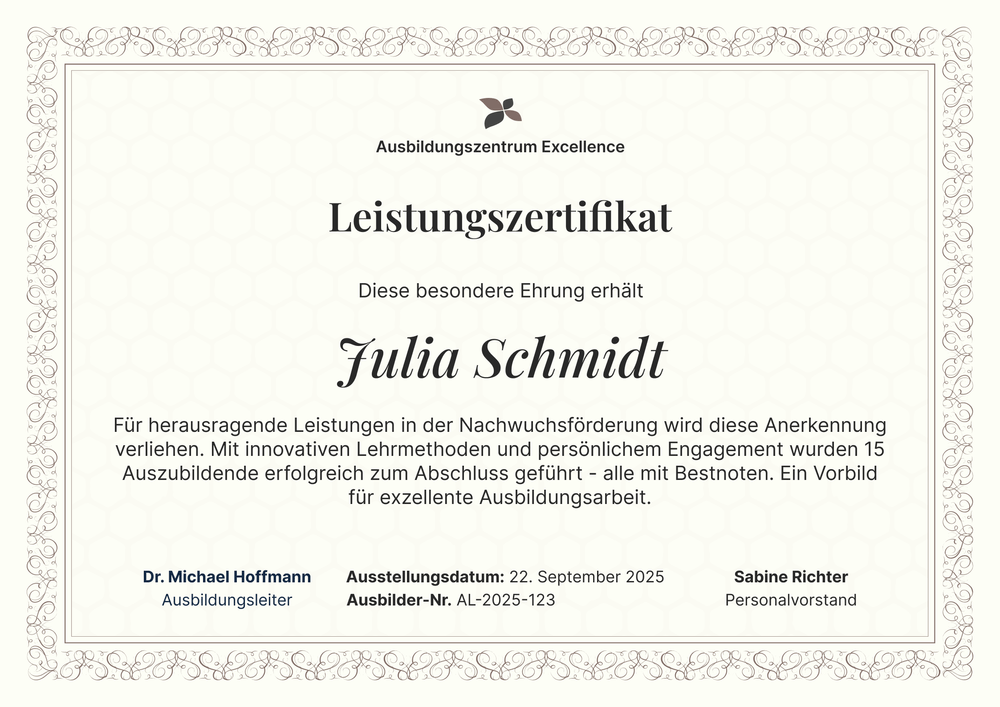 Traditionelle Leistungszertifikat Vorlage – Querformat Traditionelle Leistungszertifikat Vorlage – Querformat