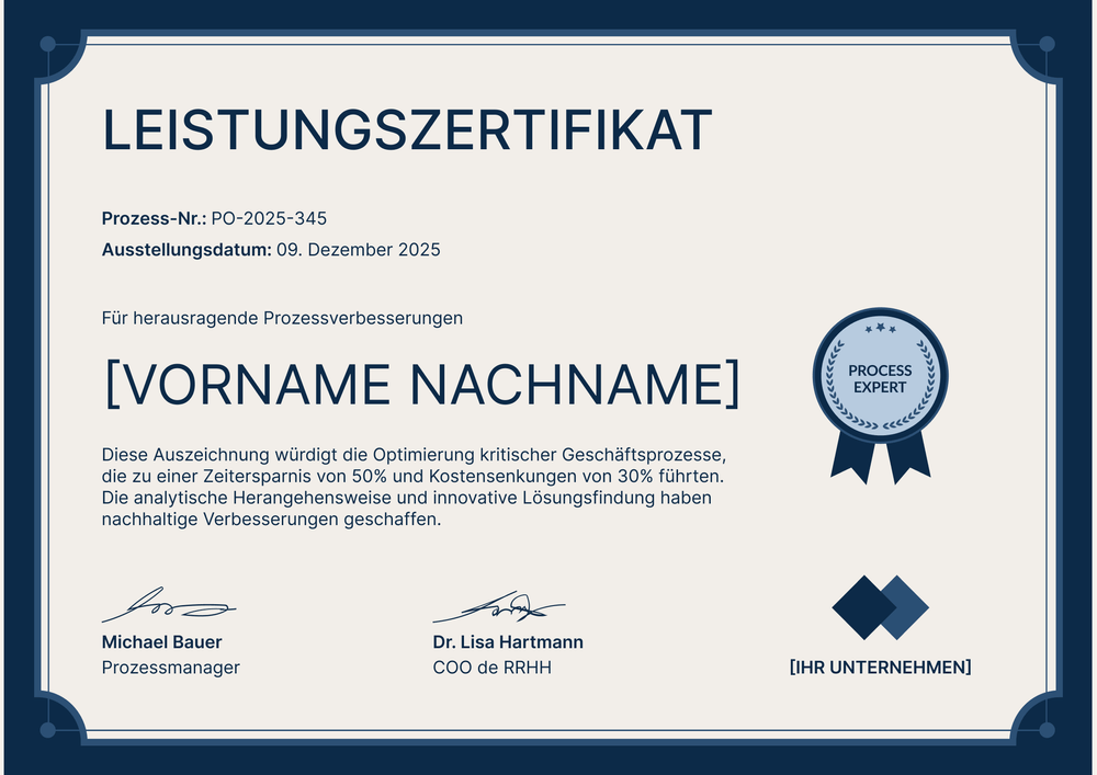 Professionelle Leistungszertifikat Vorlage für Innovation -Querformat Professionelle Leistungszertifikat Vorlage für Innovation -Querformat