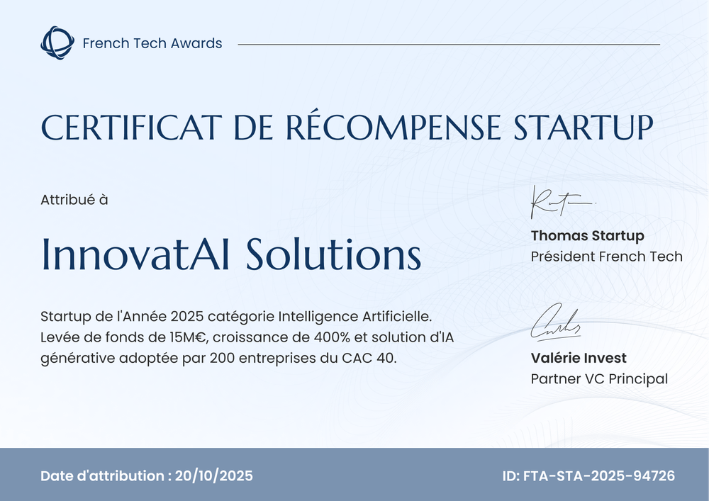 Certificat de récompense formel et frais – Paysage Certificat de récompense formel et frais – Paysage