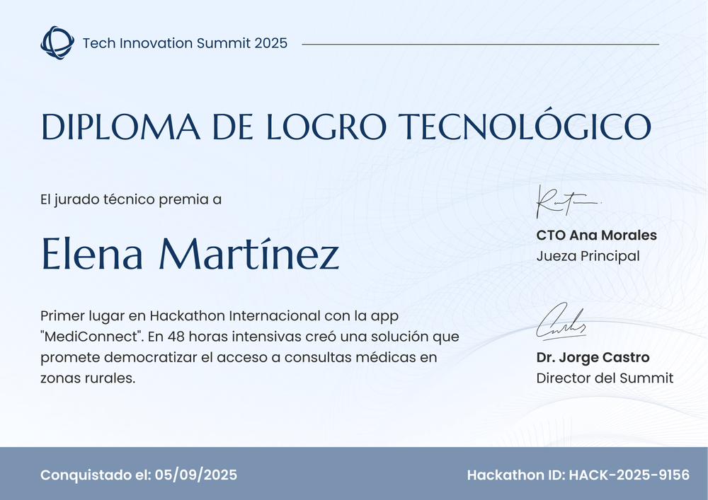 Crea tu modelo de certificado de premio digital sin coste - Horizontal Crea tu modelo de certificado de premio digital sin coste - Horizontal