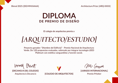 Premia el diseño verde con este modelo de certificado de premio - Horizontal Premia el diseño verde con este modelo de certificado de premio - Horizontal