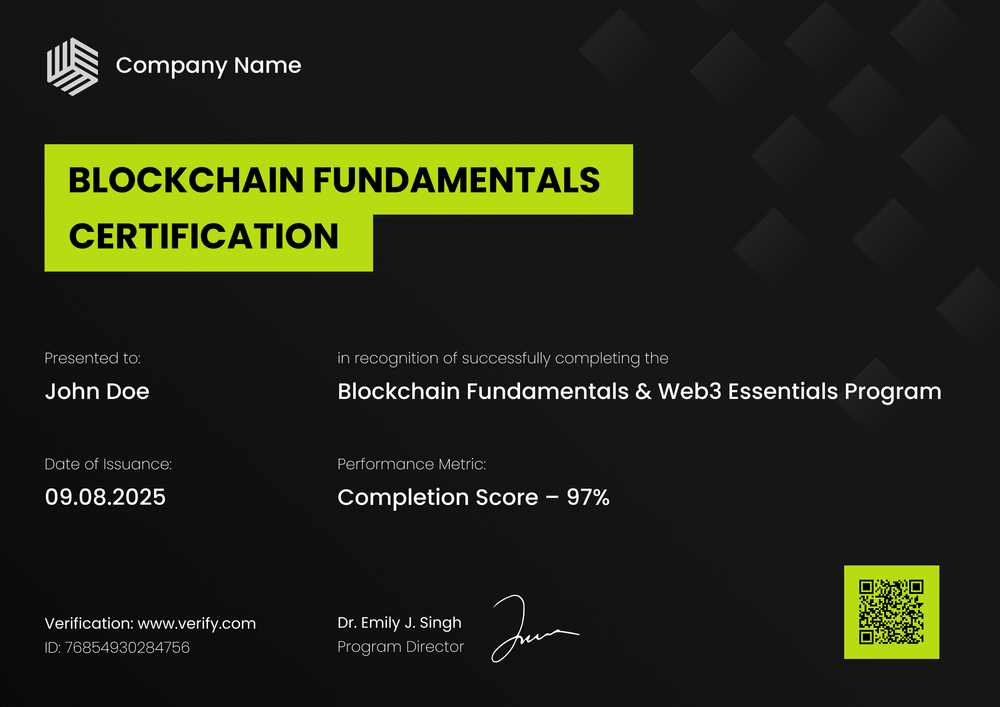 Crypto Trading Certificate Template – Landscape Crypto Trading Certificate Template – Landscape
