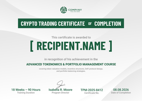 Bright Crypto Trading Certificate Template – Landscape Bright Crypto Trading Certificate Template – Landscape