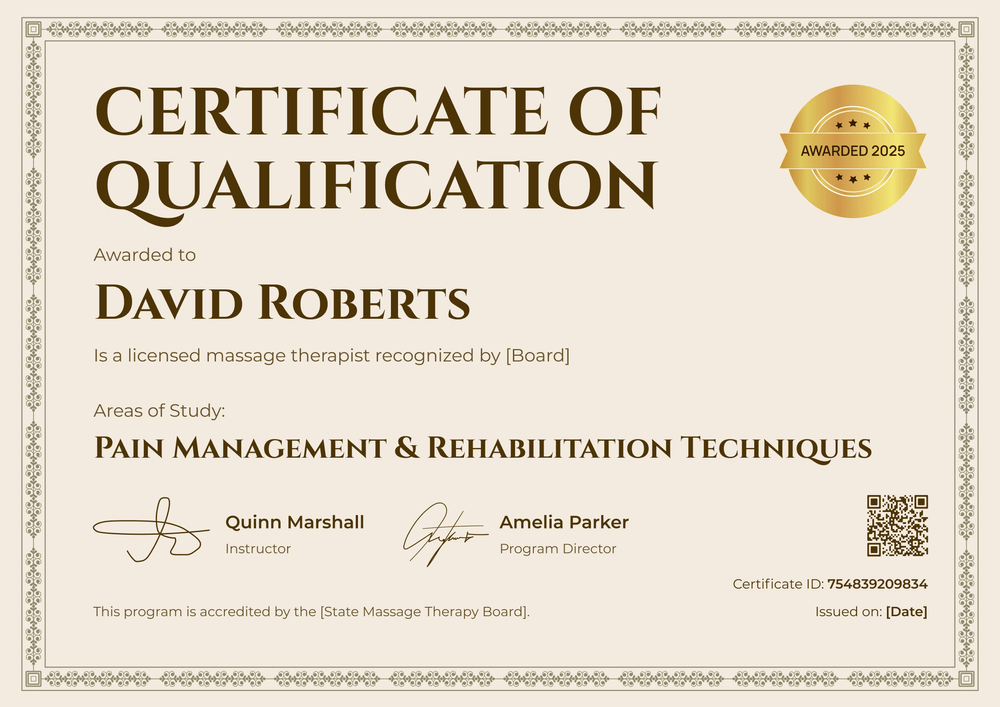 Editable Massage Therapist Certificate Template – Landscape Editable Massage Therapist Certificate Template – Landscape