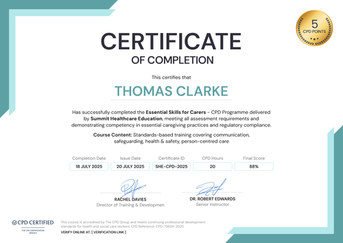 Editable Carer Certificate Template – Landscape Editable Carer Certificate Template – Landscape