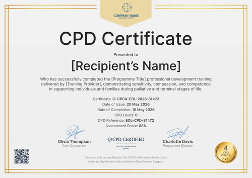CPD Care Certificate Template - Landscape CPD Care Certificate Template - Landscape