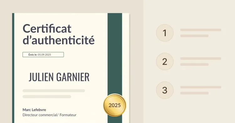 Comment faire un certificat d'authenticité ? cover image Comment faire un certificat d'authenticité ? cover image