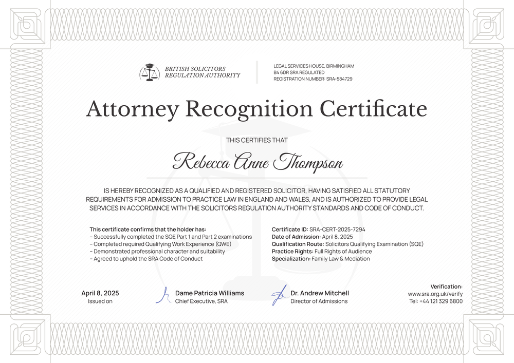 Free Lawyer Certificate Template – Landscape Free Lawyer Certificate Template – Landscape