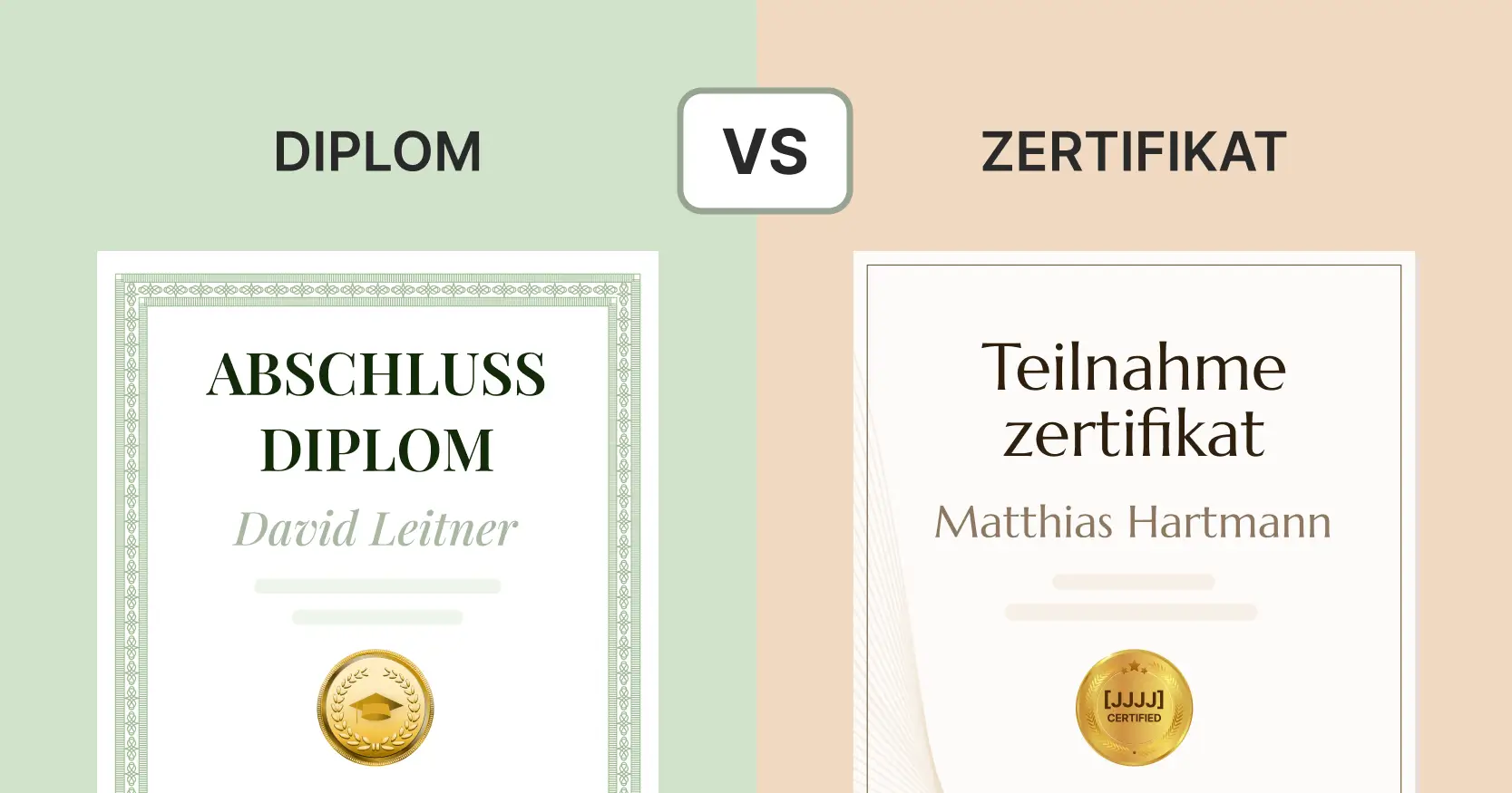 Zertifikat vs Diplom: Was ist der Unterschied? cover image Zertifikat vs Diplom: Was ist der Unterschied? cover image