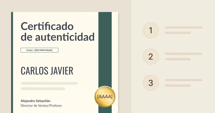 ¿Cómo hacer un certificado de autenticidad? cover image ¿Cómo hacer un certificado de autenticidad? cover image