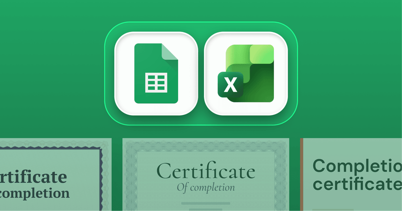 How to Generate Certificates from Google Sheets and Excel in 2026? cover image How to Generate Certificates from Google Sheets and Excel in 2026? cover image