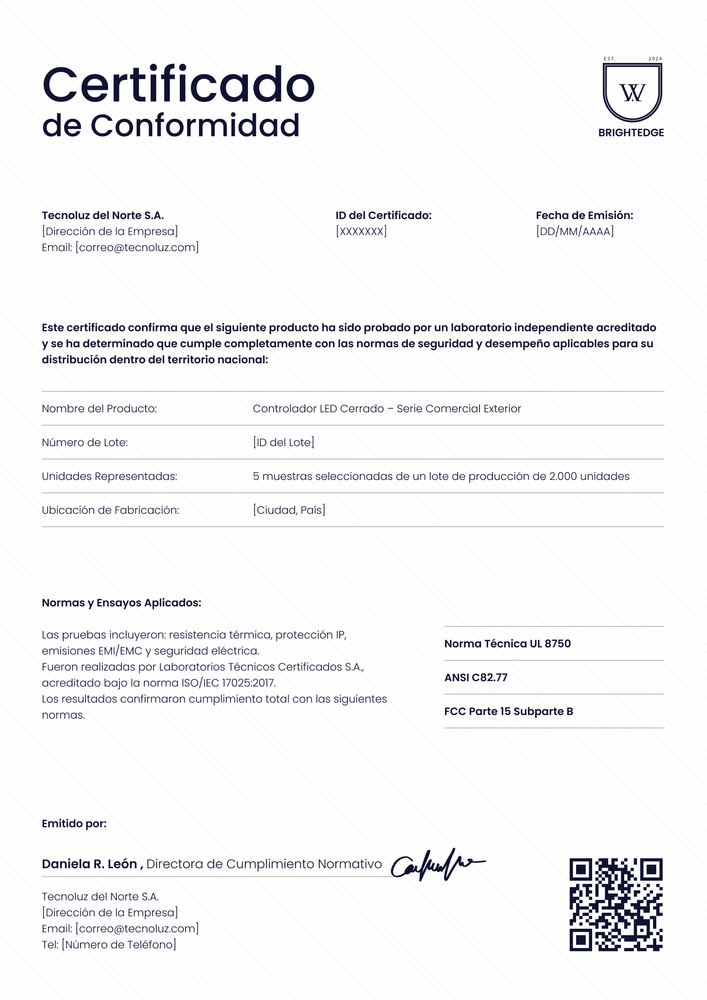 Certificado de conformidad profesional gratis - Portrait Certificado de conformidad profesional gratis - Portrait