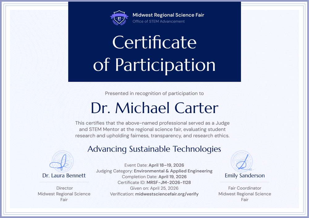 Sleek certificate of participation template ideal for educational events Sleek certificate of participation template ideal for educational events