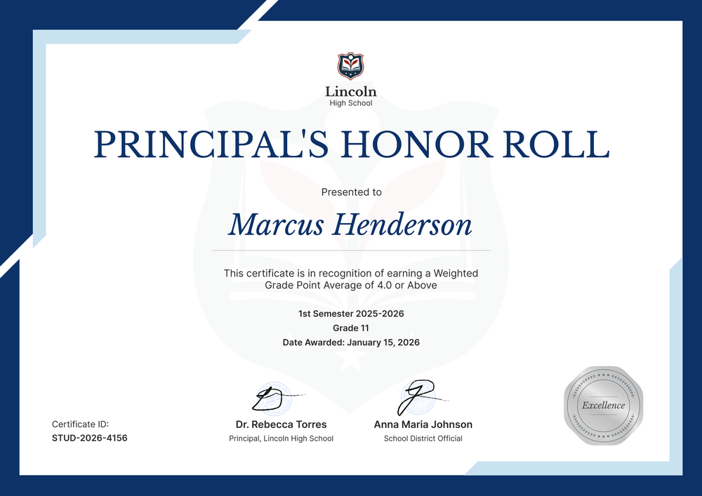Honor Roll Certificate Template Free to Customize Online - Landscape Honor Roll Certificate Template Free to Customize Online - Landscape