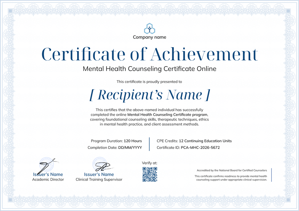 Edit Mental Health Counseling Certificate – Landscape Edit Mental Health Counseling Certificate – Landscape