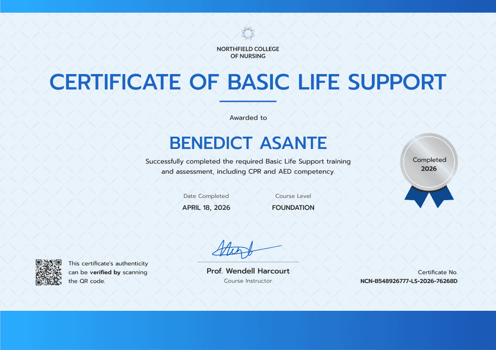 Nursing School BLS Certificate Nursing School BLS Certificate