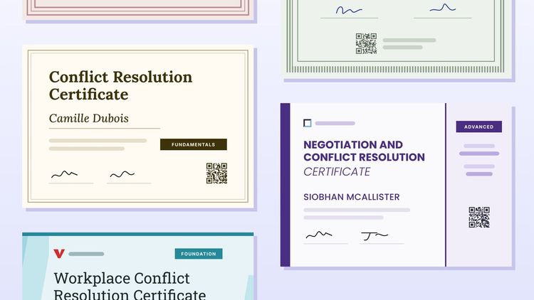 5 Best Conflict Resolution Training Certificate & Badge Templates cover image 5 Best Conflict Resolution Training Certificate & Badge Templates cover image