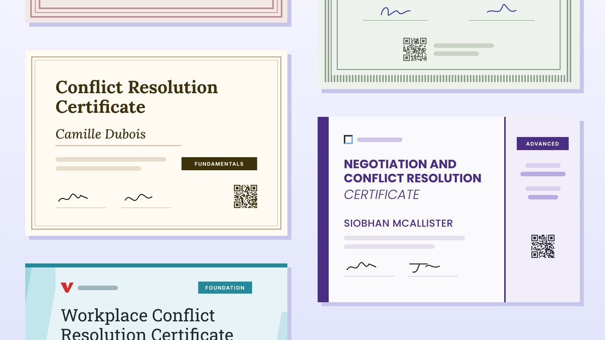 5 Best Conflict Resolution Training Certificate & Badge Templates cover image 5 Best Conflict Resolution Training Certificate & Badge Templates cover image