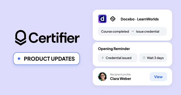 What’s New in Certifier: October 2026 cover image What’s New in Certifier: October 2026 cover image